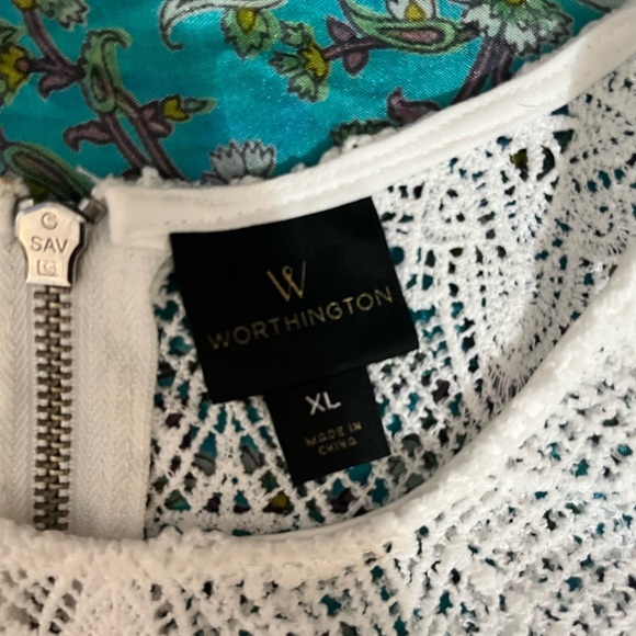 White Worthington Lace Top New Without Tags - Picture 5 of 6